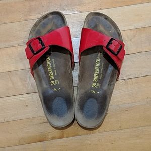 Birkenstock Madrid Red Single Strap